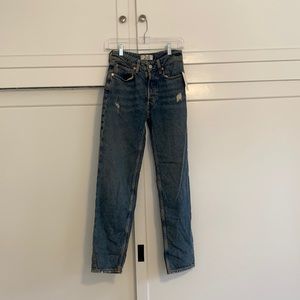 Free People Boyfriend High Waisted Jeans